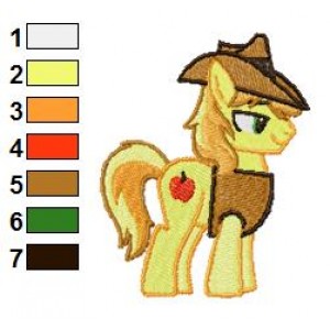 Sweet Braeburn My Little Pony Embroidery Design